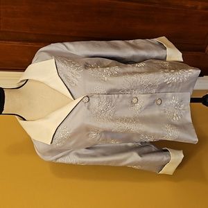 VINTAGE DRAPER'S & DAMON'S BLAZER XL EMBROIDERY 100% POLYESTER LONGSLEEVE JACKET